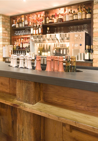 Architectural slate products - Bar with bottle chiller