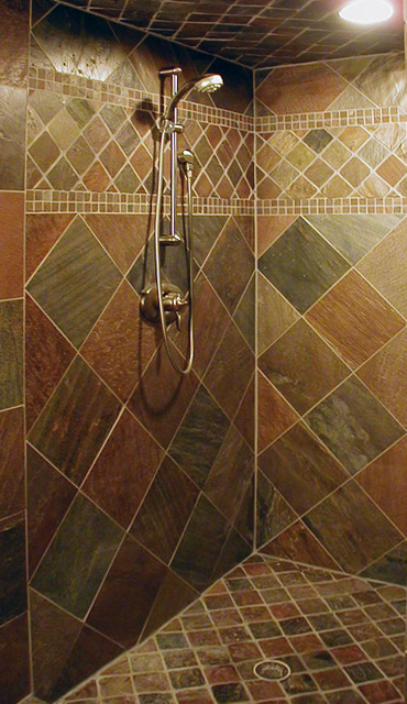 Copper Slate Shower