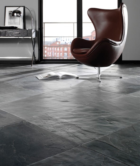 blacknaturalslatefloortile The Natural Slate CompanyThe Natural