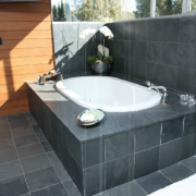 brazilian black slate bathroom